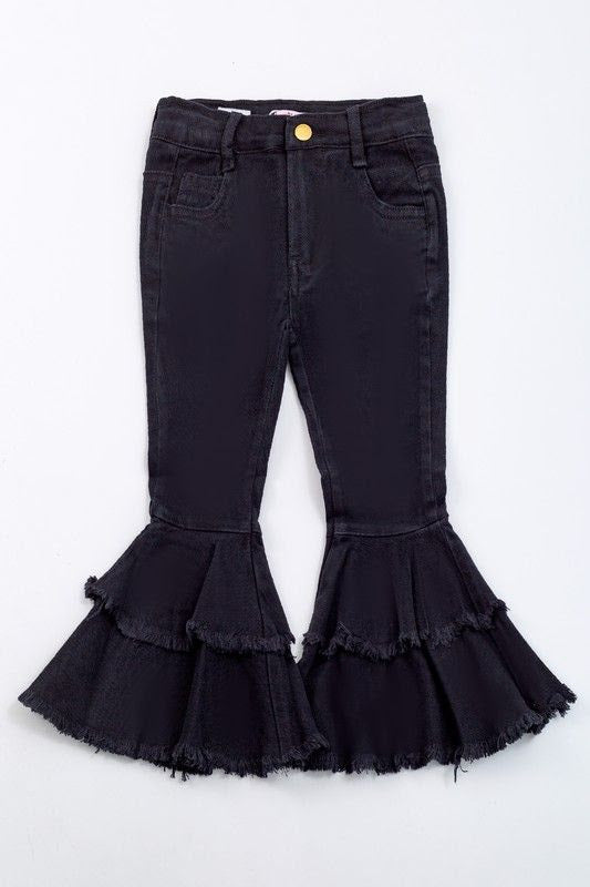 Black Denim Flare Jeans
